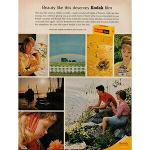 1965 Kodak Kodacolor,Kodachrome Film Vintage Print Ad (L21)